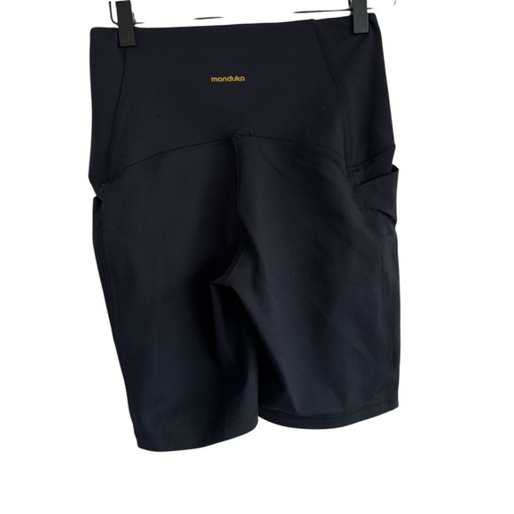 Manduka Made In Brazil Dhara Short Black Women's Hot Yoga Shorts Size Medium - Picture 3 of 6